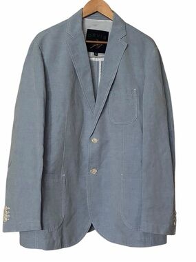 Orvis Sky Blue Linen/Cotton Men's Casual Blazer NEW